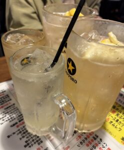 南口やきとんで乾杯したドリンク