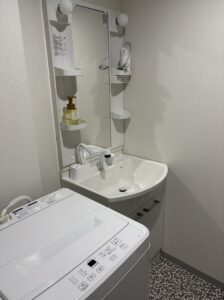 洗面台と洗濯機