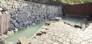 大滝乃湯の露天風呂(女湯)