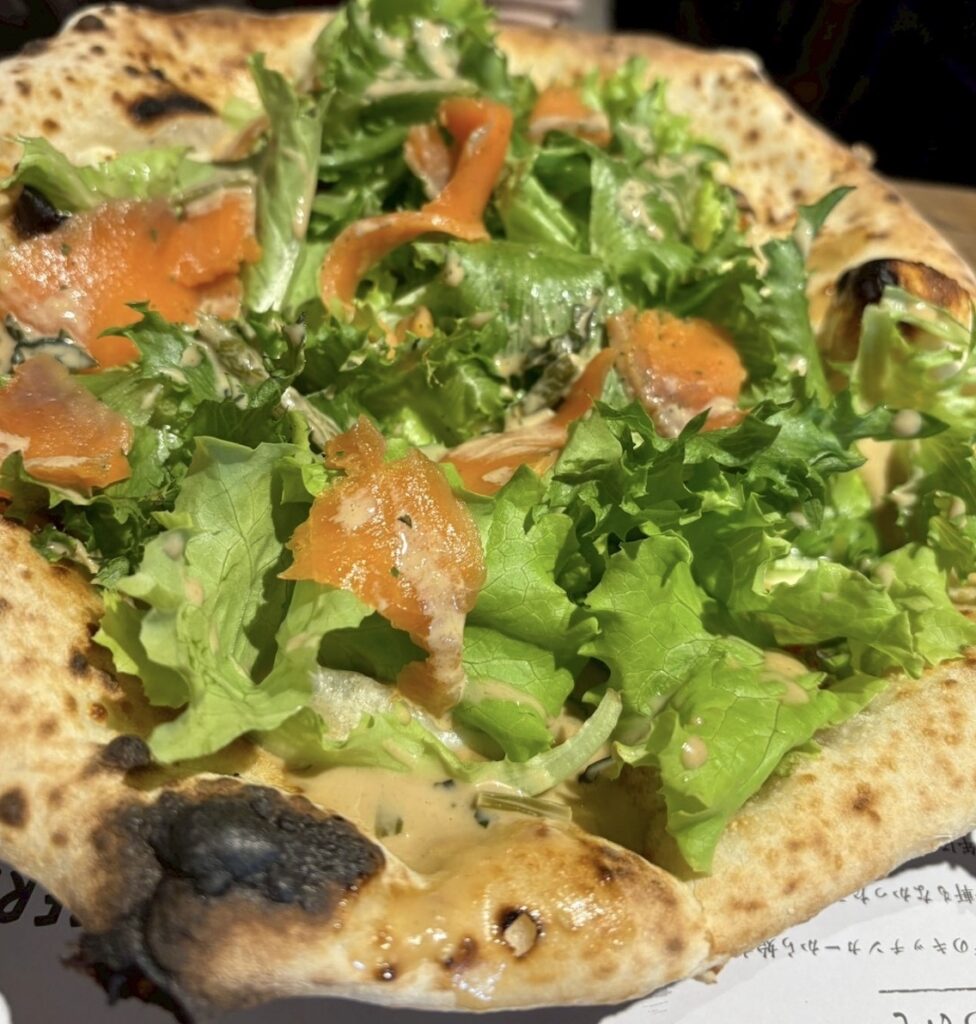 登別温泉本わさびのピッツァ