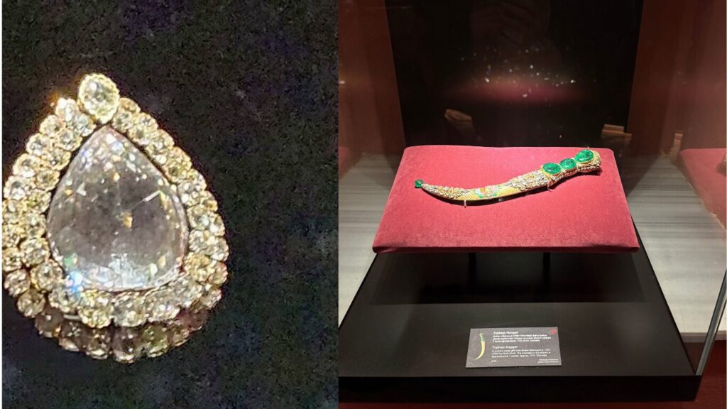 スプーンダイヤモンドとトプカプの短剣(トプカプ宮殿宝物館)