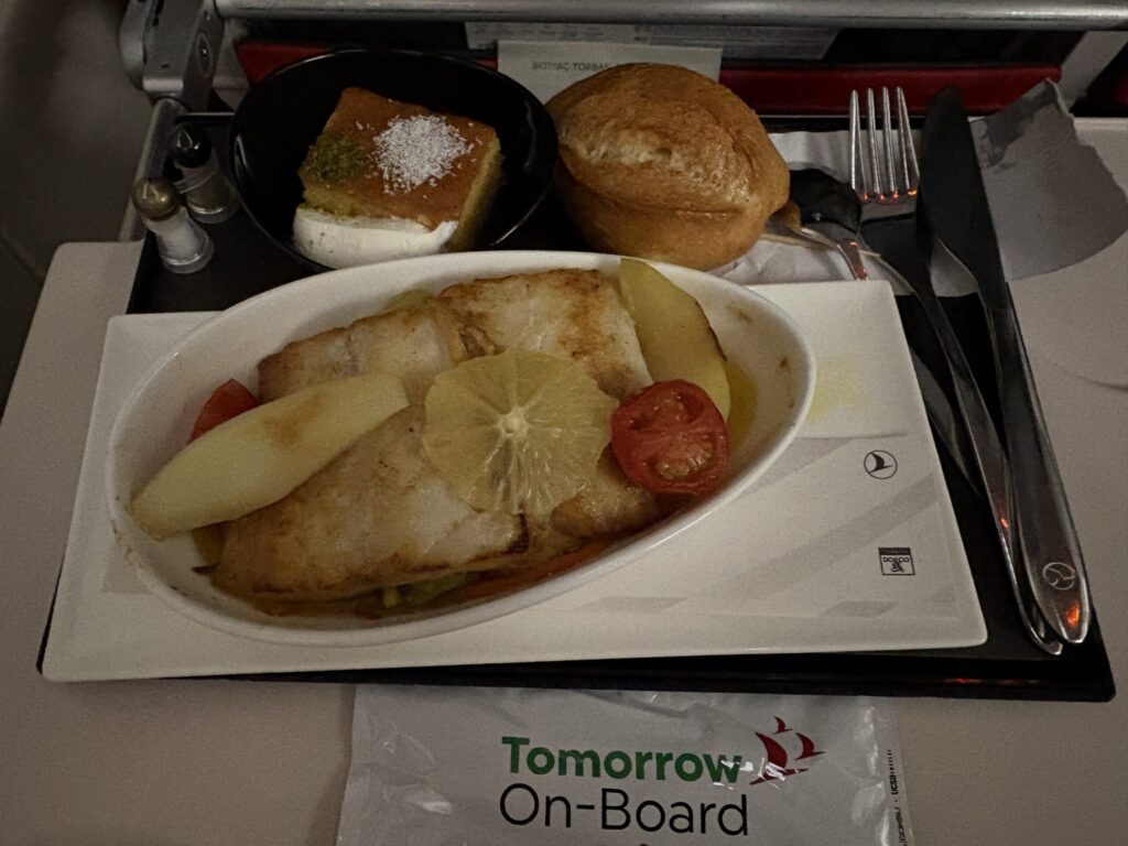国内線ビジネスクラス機内食(ターキッシュエアラインズ ビジネスクラス)